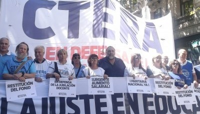 Paro docente: En repudio a la reforma laboral, la CTERA se moviliza