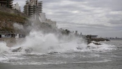 El potente ciclón extratropical devasta la Costa bonaerense con olas de siete metros